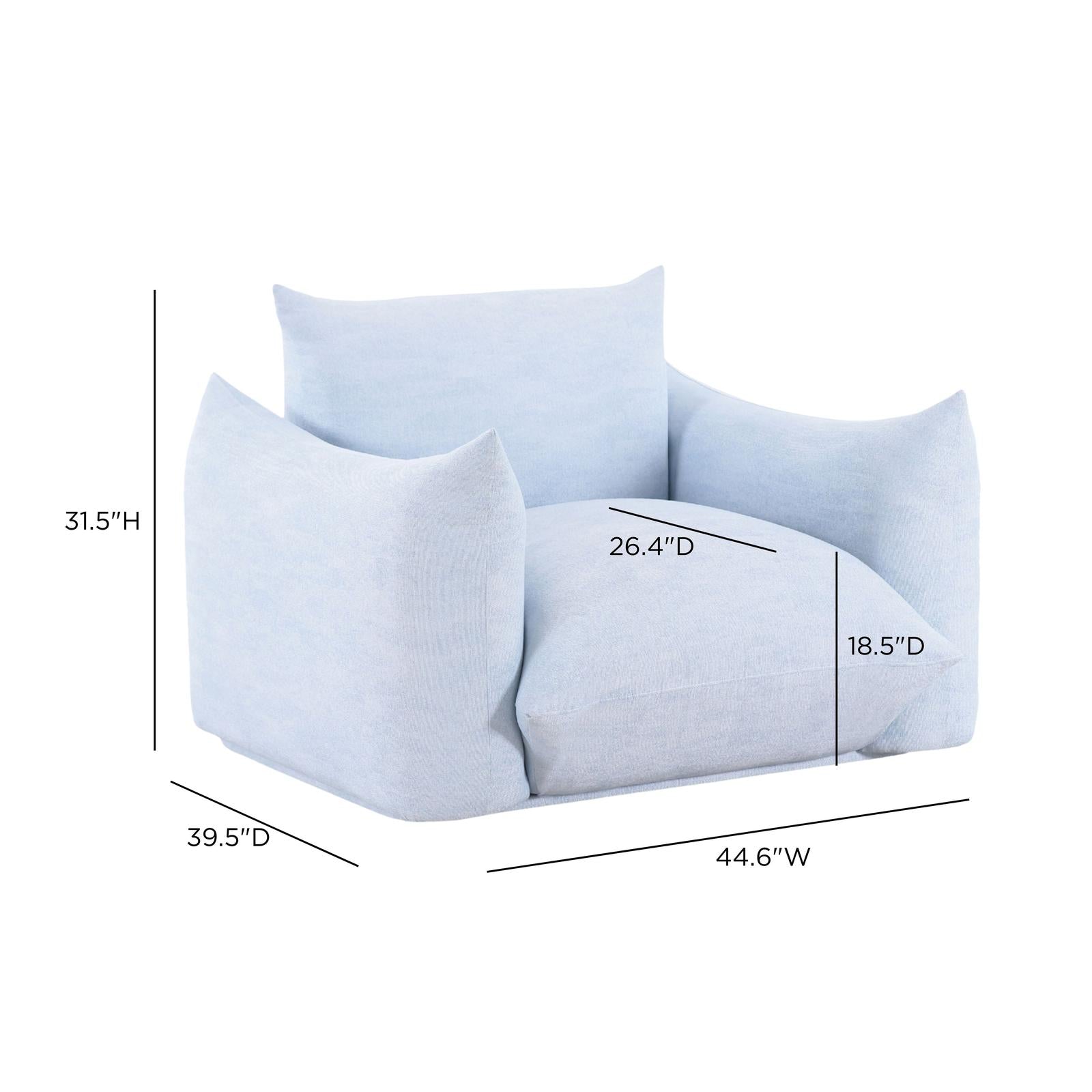 TOV Furniture Saint Tropez Stuffed Indoor/Outdoor Armchair