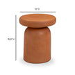 TOV Furniture Lydia Concrete Indoor/Outdoor Side Table
