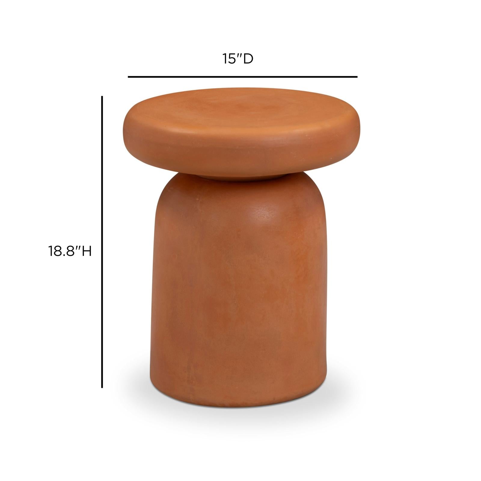 TOV Furniture Lydia Concrete Indoor/Outdoor Side Table