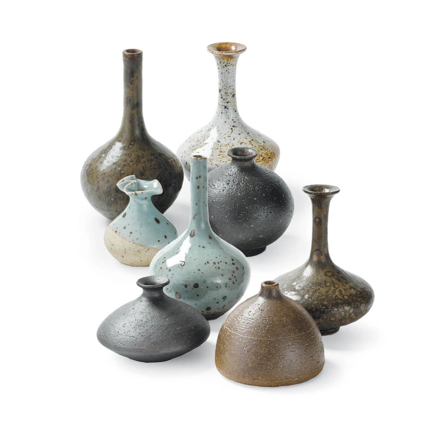 Porcelain Bud Vases -Set of 8
