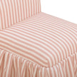 TOV Furniture Gertrude Striped Performance Linen Skirted Dining Chair