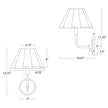 Polly Natural Brass Single Sconce
