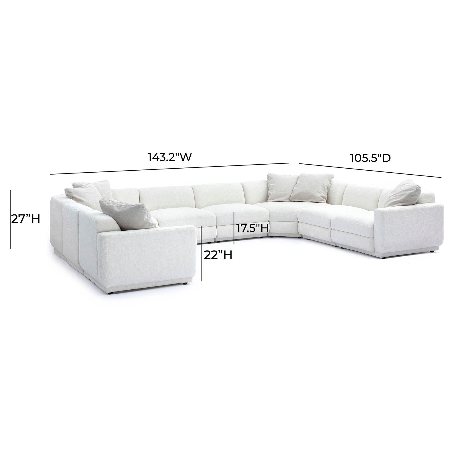 TOV Furniture Perry 8-Piece Modular Large U-Sectional