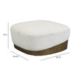 TOV Furniture Domina Boucle Ottoman