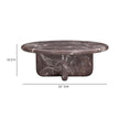 TOV Furniture Juju Faux Marble Indoor/Outdoor Round Coffee Table (24