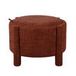 TOV Furniture Bellamy Railroad Chenille Storage Stool With Reversible Tray Top