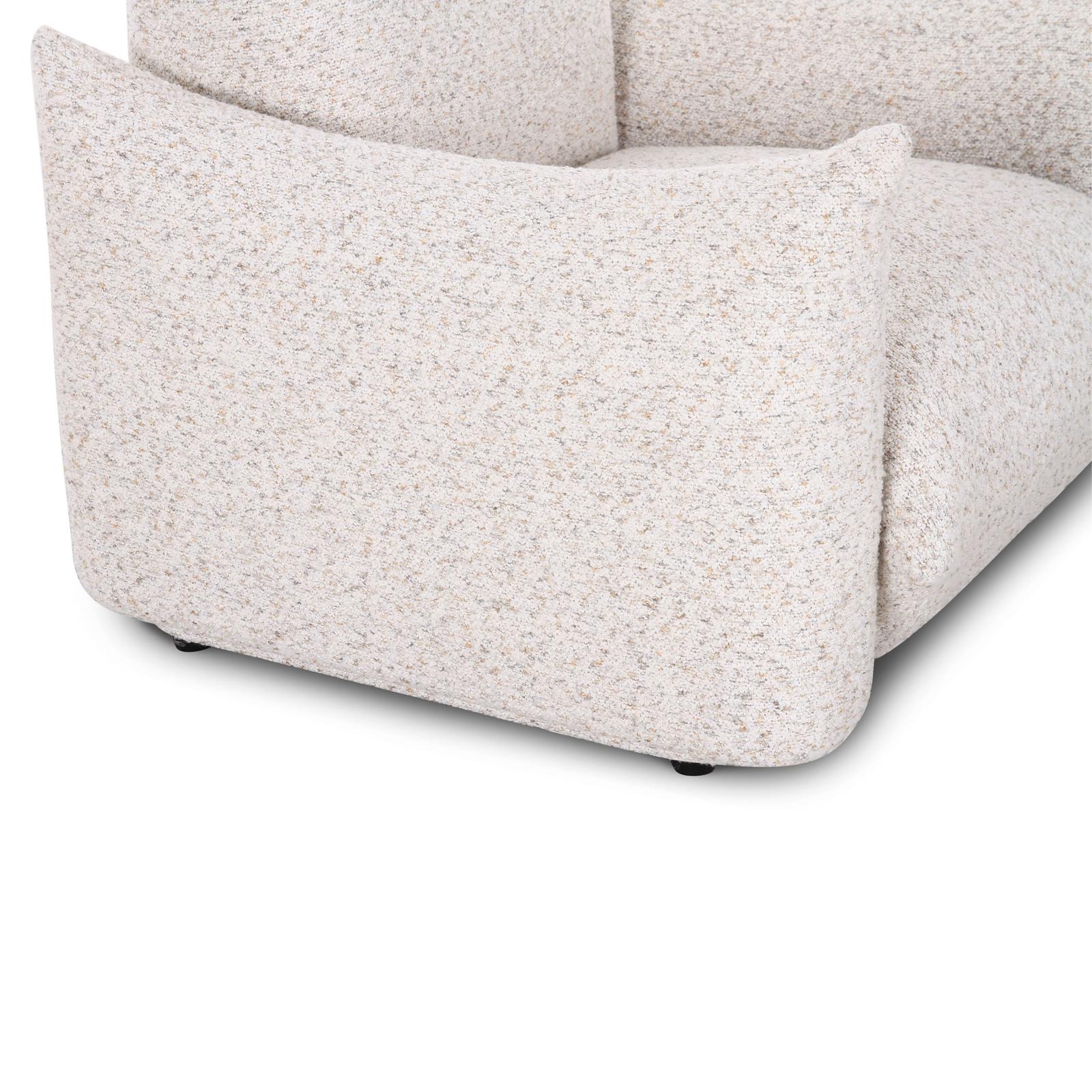 TOV Furniture Saint Tropez Nubby Fabric Armchair in Sand