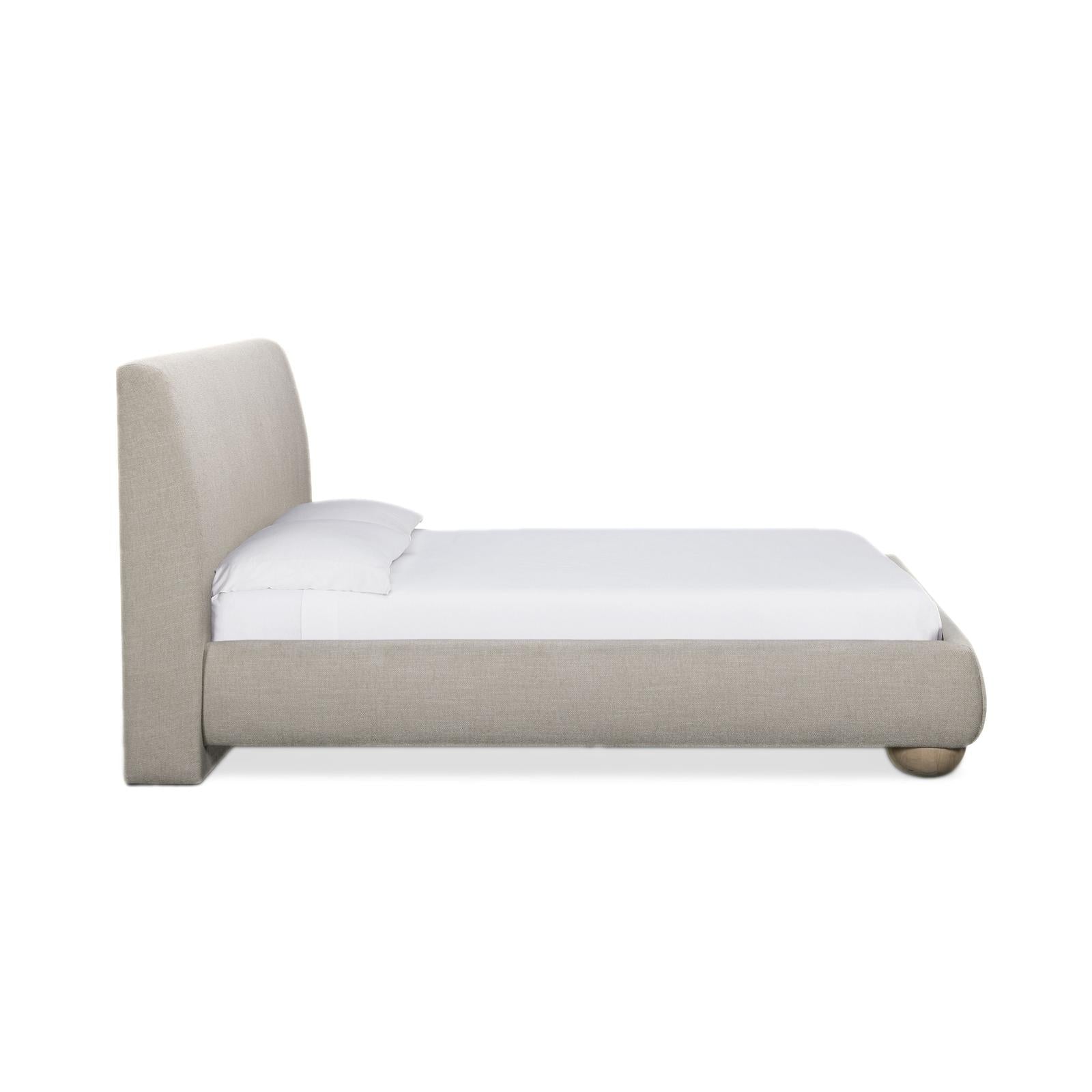 TOV Furniture Rayne Textured Fabric Bed