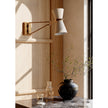 Gable Antique Natural Brass Swing Arm Sconce
