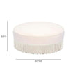 TOV Furniture Tassy Tasseled Round Ottoman