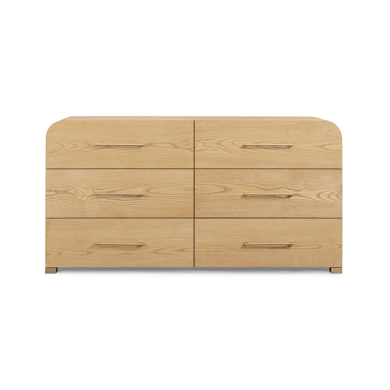 TOV Furniture Marissa 62" Ash 6-Drawer Dresser