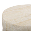 TOV Furniture Roxanne Faux Travertine Indoor/Outdoor Concrete Side Table