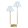 Regina Andrew Polly Double Arm Natul Bss Table Lamp