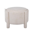 TOV Furniture Bellamy Railroad Chenille Storage Stool With Reversible Tray Top