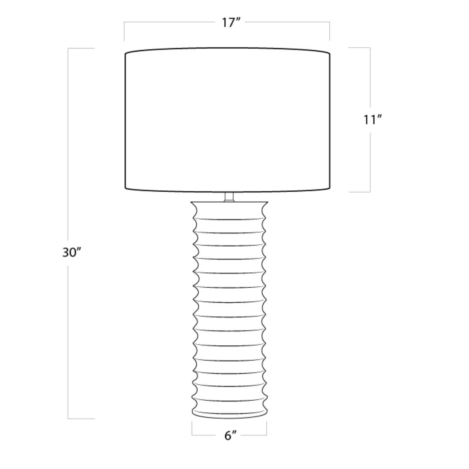 Regina Andrew Nabu Metal Column Table Lamp