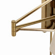 Gable Antique Natural Brass Swing Arm Sconce