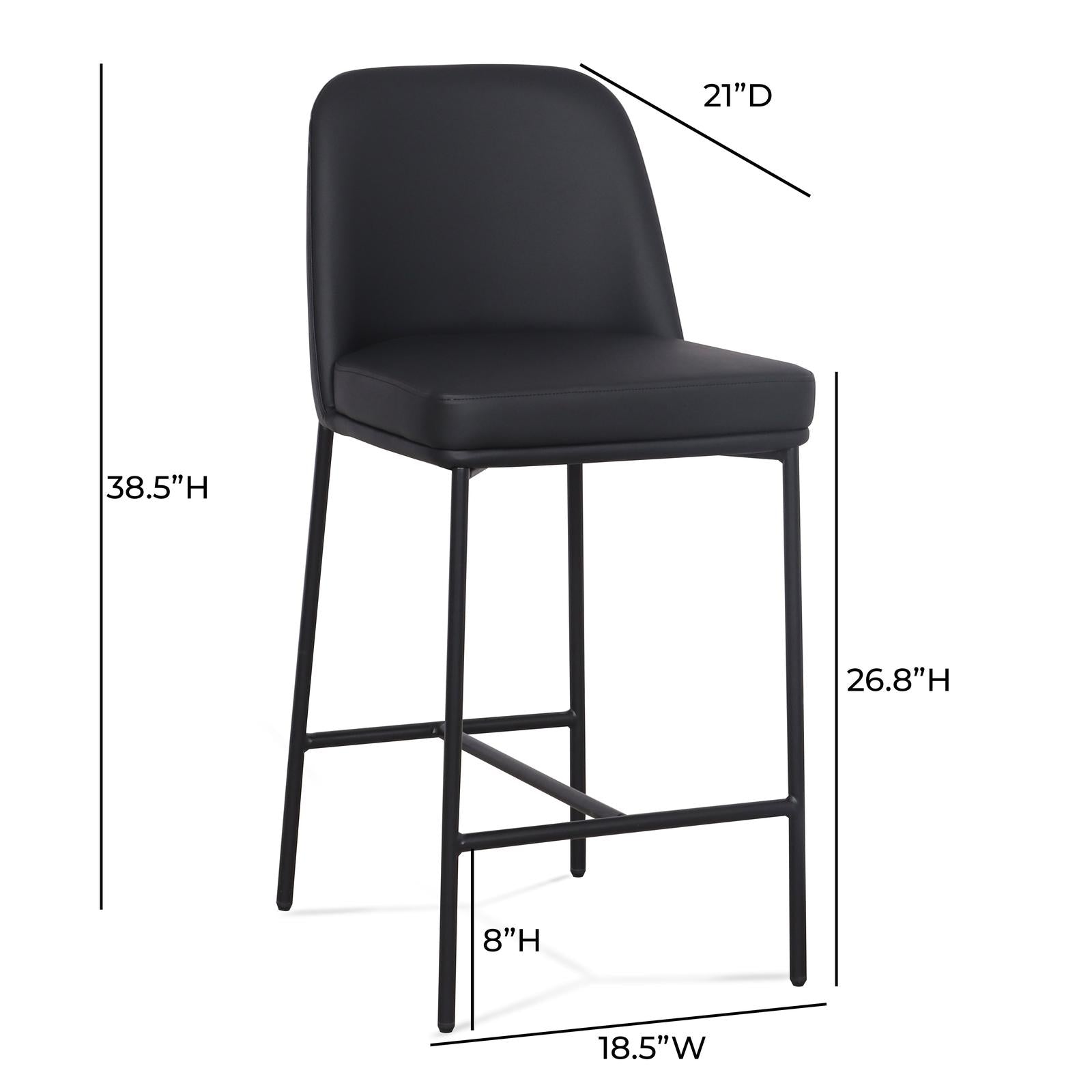 TOV Furniture Sydney Performance Vegan Leather Counter Stool - Set of 2