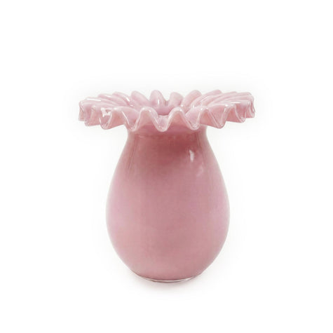 TOV Furniture Ruff Pink Glass Vase