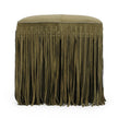 TOV Furniture Daphne Square Suede Fringe Ottoman