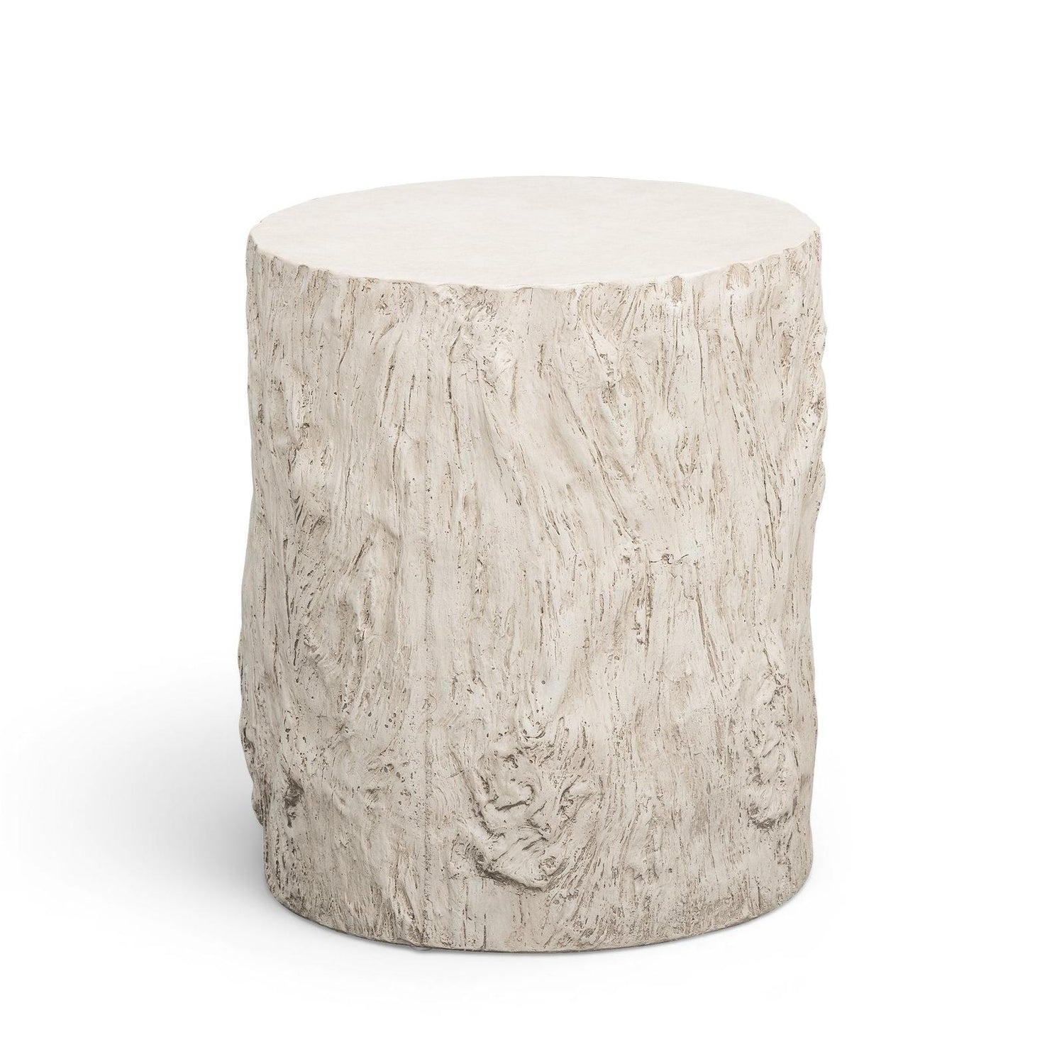 TOV Furniture Fawn Driftwood Concrete Indoor/Outdoor Side Table