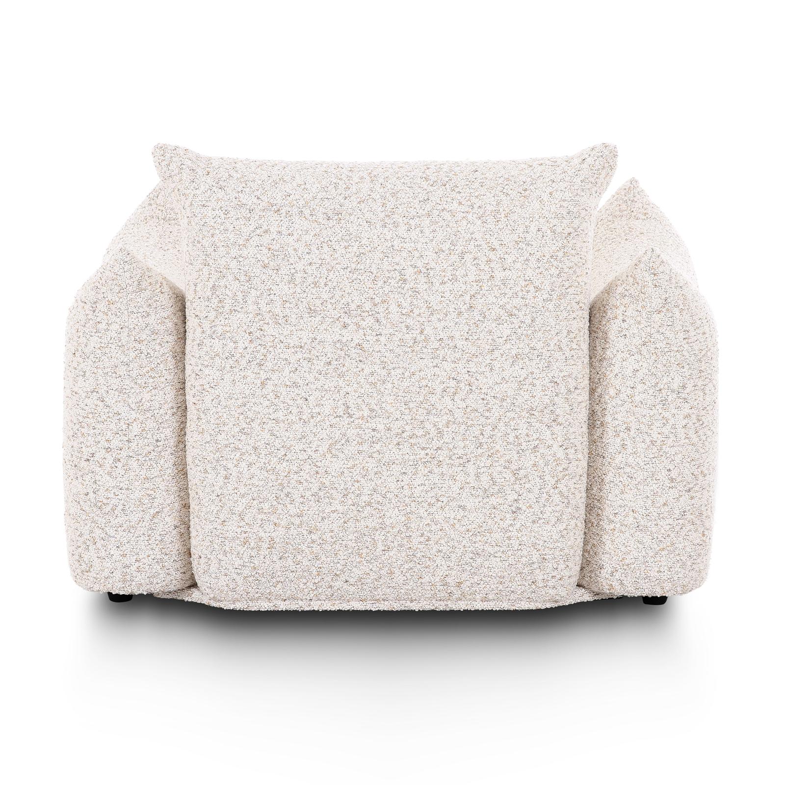TOV Furniture Saint Tropez Nubby Fabric Armchair in Sand