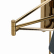 Gable Antique Natural Brass Swing Arm Sconce