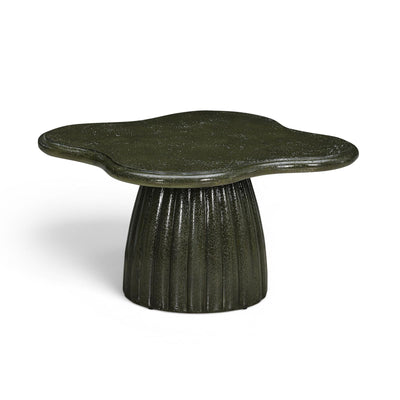 TOV Furniture Addison 32" Green Concrete Indoor/Outdoor Coffee Table