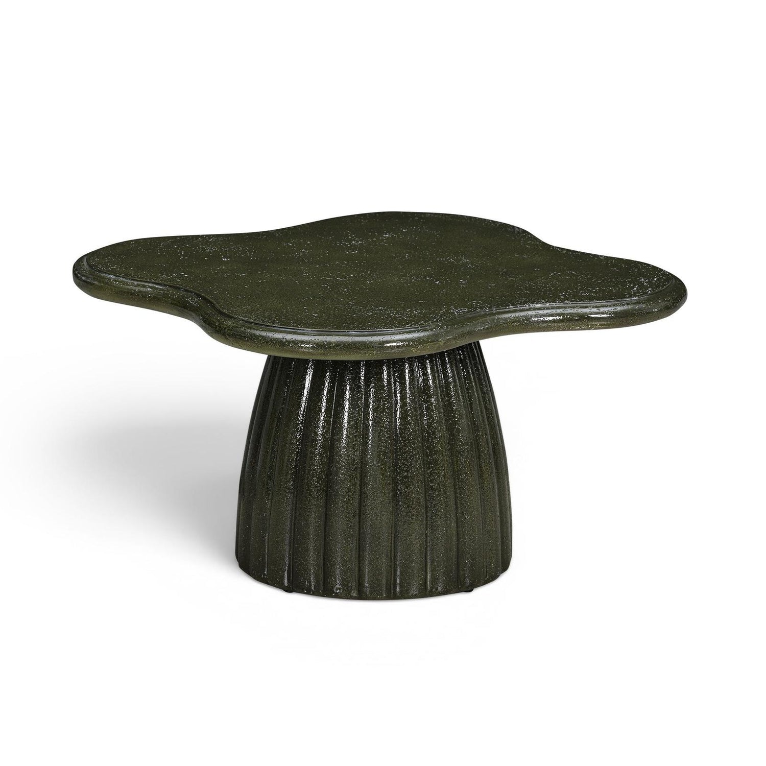TOV Furniture Addison 32" Green Concrete Indoor/Outdoor Coffee Table