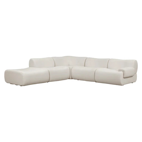 TOV Furniture Zenith 5-Piece Contract-Grade Upcycled Fabric Modular Sectional