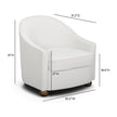 TOV Furniture Cettie Performance Velvet Accent Chair