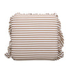 TOV Furniture Gertrude Striped Performance Linen Skirted Ottoman