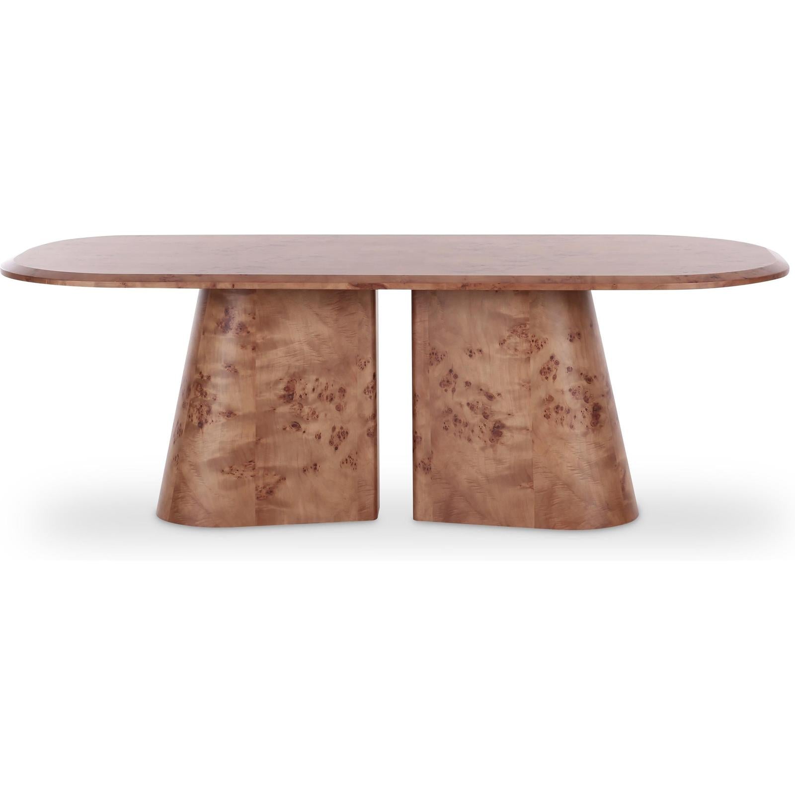 TOV Furniture Gladyss Burl Oval Dining Table