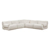 TOV Furniture Zenith 5-Piece Contract-Grade Upcycled Fabric Modular L-Sectional