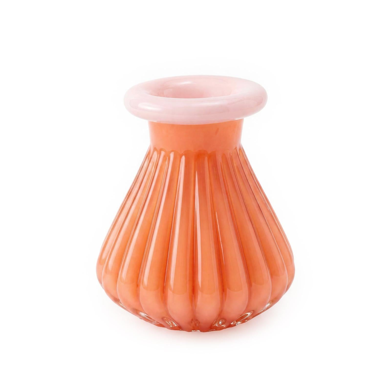 TOV Furniture Shell Orange Glass Vase