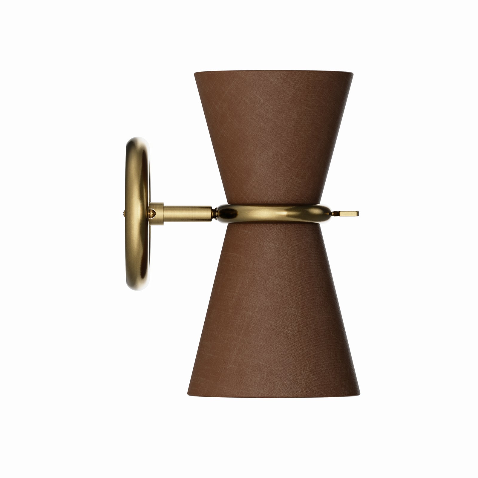 Gable Antique Natural Brass Sconce