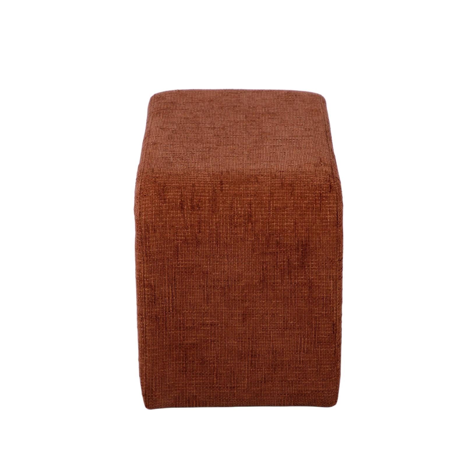 TOV Furniture Alvie Railroad Chenille Storage Side Table