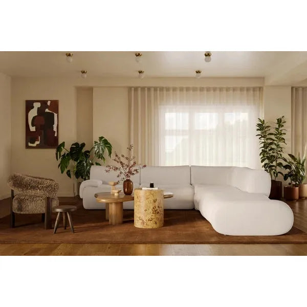 TOV Furniture Zenith 5-Piece Contract-Grade Upcycled Fabric Modular Sectional