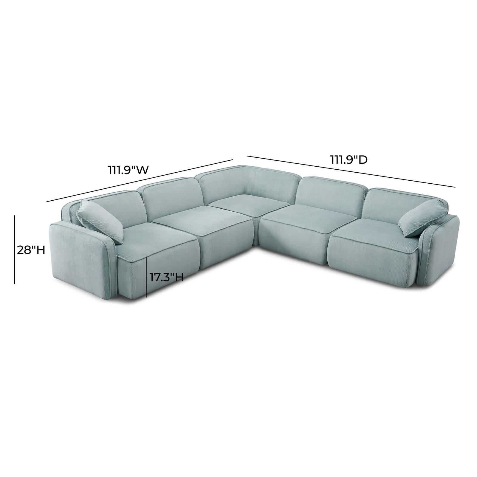 TOV Furniture Travie 5-Piece Modular L-Sectional