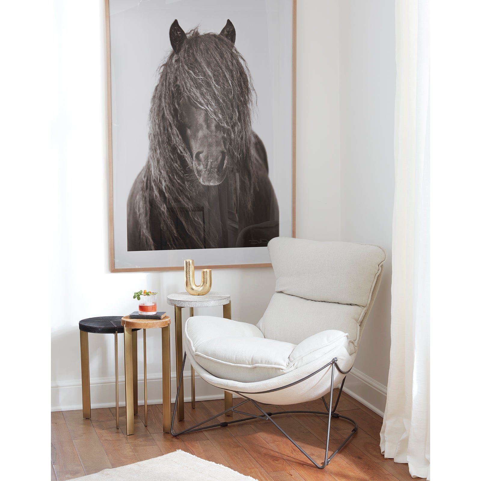Regina Andrew Andres Hair on Hide Mixer Table Set