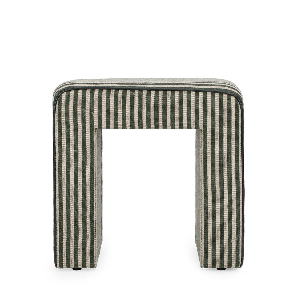 TOV Furniture Byron Square Cotton Jute Ottoman