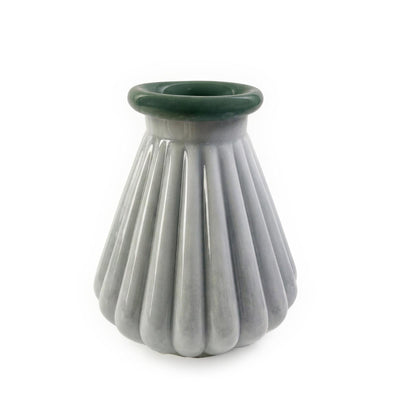 TOV Furniture Shell Seafoam Green Glass Vase