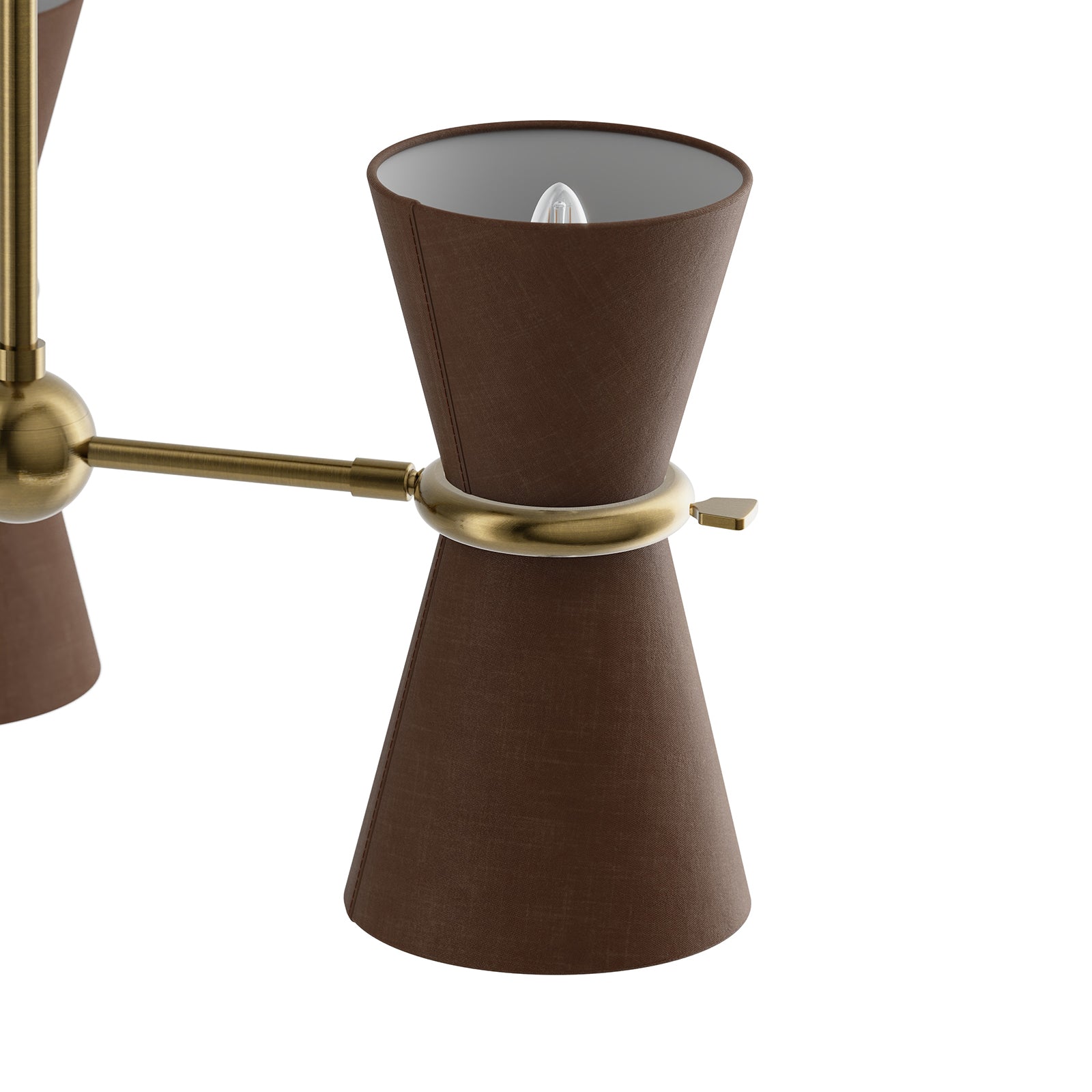 Gable Antique Natural Brass Pendant