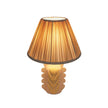 TOV Furniture Edith Scalloped Papier Mache Flower Pleated Table Lamp