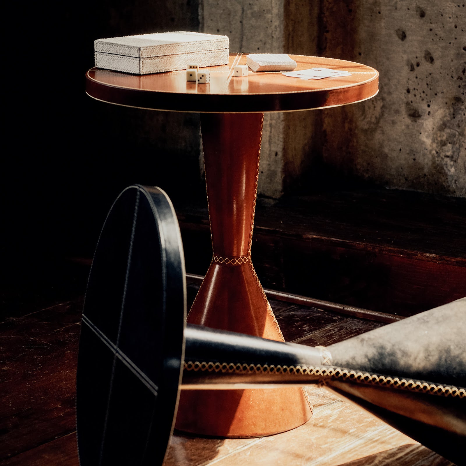 Regina Andrew Gabe Leather Accent Table
