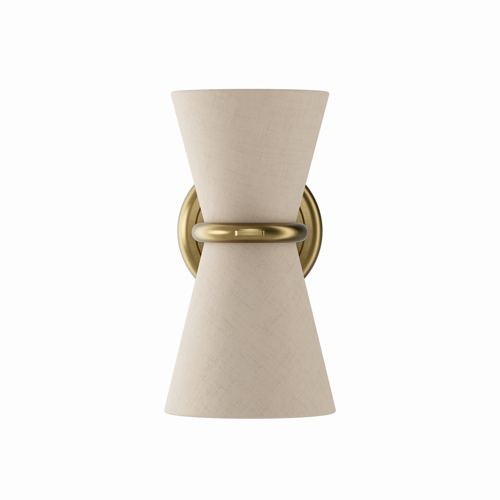 Gable Antique Natural Brass Sconce