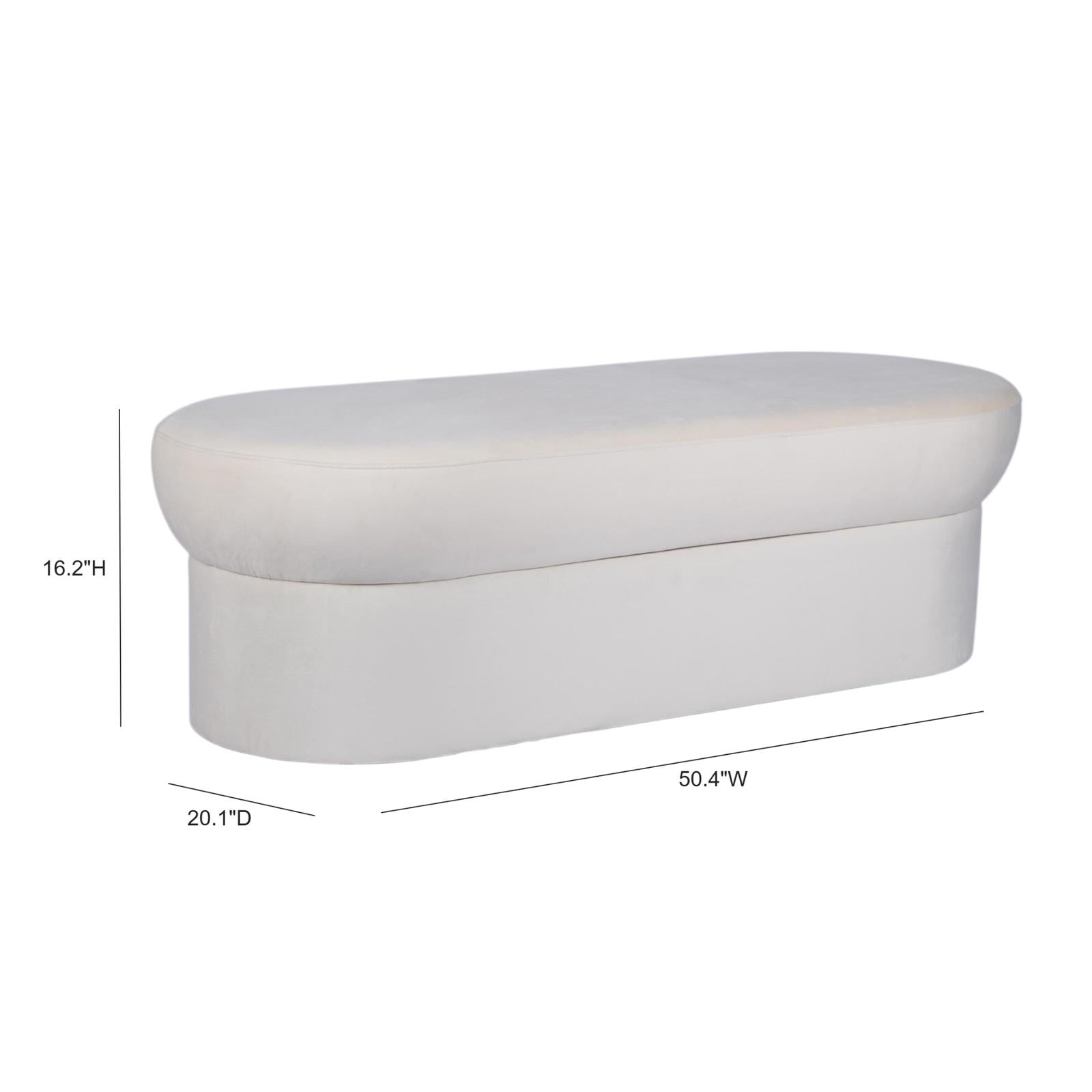TOV Furniture Andrea Performance Velvet Storage Bench