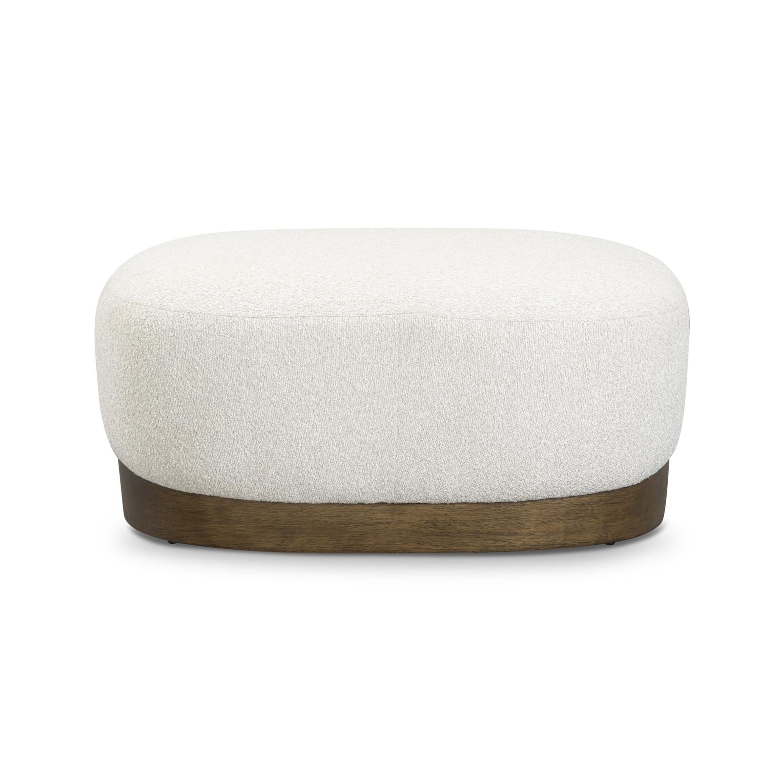 TOV Furniture Domina Boucle Ottoman