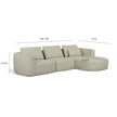 TOV Furniture Noor 3-Piece Modular Sectional