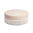 TOV Furniture Tassy Tasseled Round Ottoman