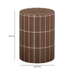 TOV Furniture Tatiana Round Concrete Indoor/Outdoor Side Table